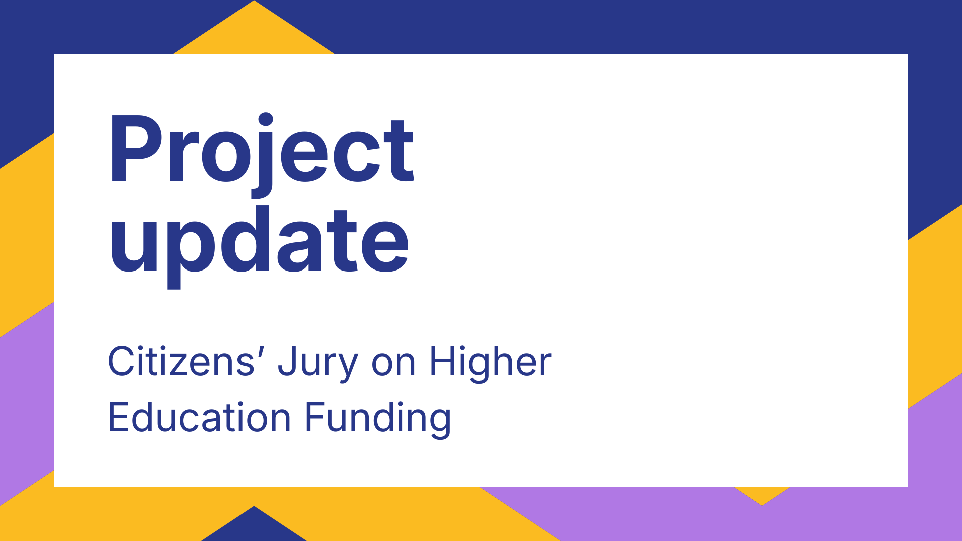 Method paper from citizens’ jury on higher education funding published